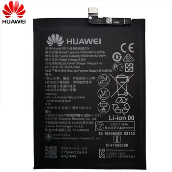 Hua Wei Originalus 3400mAh HB396285ECW Telefono Baterija Huawei P20 Garbę 10 Garbę 10 Lite P Smart 2019 M. / Garbės 10i 20i Baterijos