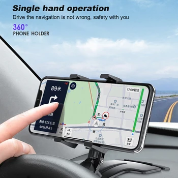 HUD Automobilio prietaisų Skydelyje Telefono stovas 360° Sukimosi Reguliuojamas GPS Automobilių Įrašus Turėtojas Stovėjimo numeris, Mobilųjį Telefoną, automobilį stovėti Parama