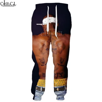 HX Hip-Hop Reperis Amaru Shakur 2pac Tupac Kelnės Vyrams, Moterims 3D Spausdinimo Atsitiktinis Sweatpants Harajuku Streetwear Stiliaus Bėgimo Kelnes