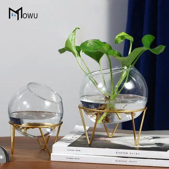 Hydroponic augalų vaza geometrinis terariumai, stiklo tara, gėlių namų apdailos Lentelės, apdailos Žvakidė Daugiafunkcinis
