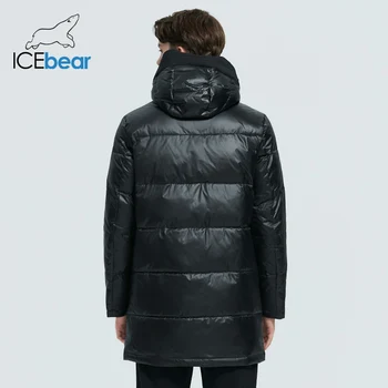 ICEbear 2020 m. aukštos kokybės vyriški laisvalaikio gobtuvu striukė naujas žiemos vidurio-ilgis medvilnės kailis prekės vyrų drabužiai MWD20923I