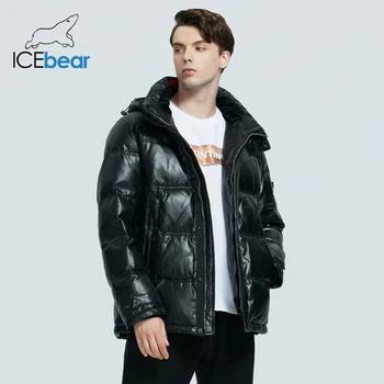 ICEbear 2020 m. žiemos striukė vyrų žiemos medvilnės kamšalu striukė kvėpuojanti storas ir šiltas vyriški laisvalaikio kailis MWD20866D