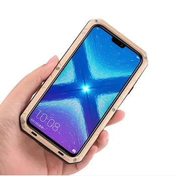 IMATCH Originalą Huawei honor 8X Mate 9 Telefoną Atveju Sunku Aliuminio Metalo Raštas Dangtelis didelėms Apkrovoms, Apsaugos atsparus smūgiams