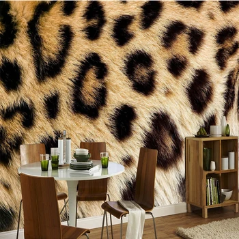 Individualizuotas Pritaikymas Leopardas Spausdinti 3D Foto Tapetai, Freskos Restoranas Klubai KTV Baras Šiuolaikinės Mados Dekoro Papel De Parede