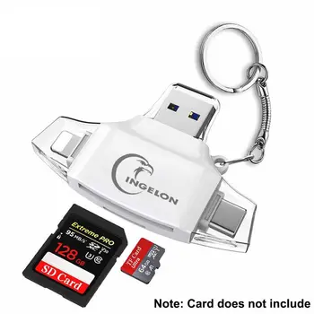 INGELON Kortelių Skaitytuvas SD/Micro SD TF OTG Smart Atminties Kortelės Adapteris, skirtas 