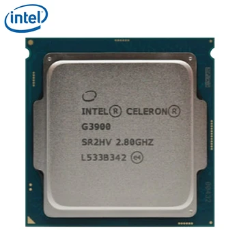 Intel Celeron G3900 2.8 GHz 2M Cache 51W Dual-Core CPU Procesorius SR2HV LGA 1151 Dėklas išbandyti darbo