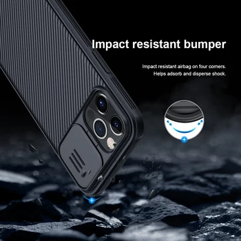 Iphone 12 Pro Max Magnetinio Atveju NILLKIN Camshield Pro Kameros Apsaugos Magnetas Padengti Suderinama su MagSafe Įkroviklį