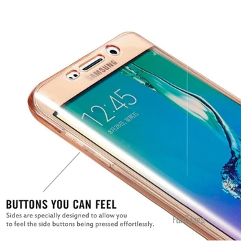 IPhone 5 5S SE 6 6S 7 Plius 360 Silicio Minkštas Atveju LG G3 G4 G5 Atveju TPU viso kūno Padengti 