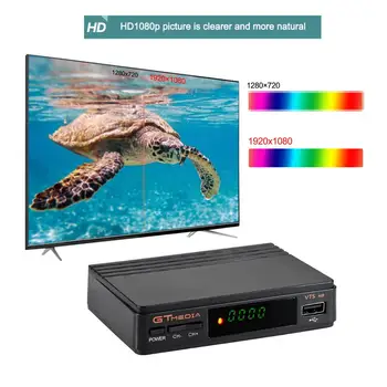 Ispanija sandėlyje Gtmedia V7S HD 1080P Skaitmeninės Receptorių DVB-S2 Palydovinis Imtuvas Tv Imtuvas, HD Box CS Dekoderis Biss VU PVR USB WiFi