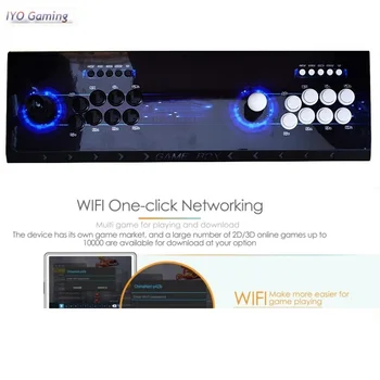 IYO Pandora Arkadinis 3D WiFi 4018 1 Pilnas Sanwa Kreiptuką ir Mygtukų Valdiklis 168pcs 3D Žaidimai taupymo Funkcija Retro Arcade Konsolė