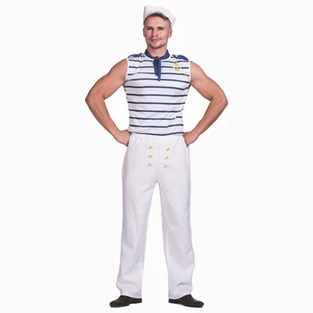 Išgalvotas Sailor Cosplay Kostiumų Vyrams Suaugusiųjų Įgulos Kostiumas Helovyno Karnavalas Puošniai Apsirengti