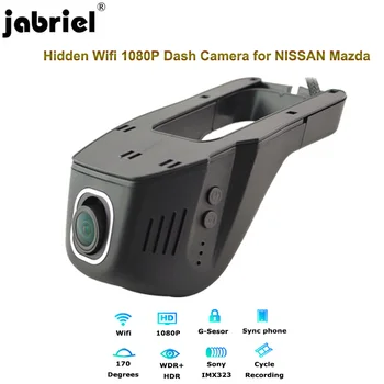 Jabriel 1080P automobilių dvr brūkšnys cam 24 valandų vaizdo įrašymas galinė Kamera už 