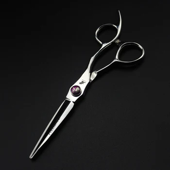 Japonija 440c plieno, plaukų kirpimo žirklės 6 colių sidabro plaukų žirklės razor šukos nustatyti plaukų karpyti