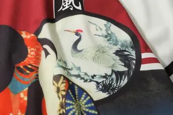 Japonija Stiliaus Ukiyo Kimono Megztinis Striukės 2018 M. Rudenį, Vasarą Apsaugos nuo Saulės Kailis Harajuku Atsitiktinis Streetwear DK03