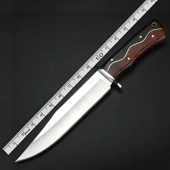 Japonijos veidrodėlio lemputė aukštos kokybės taktinis peilis lauko medžioklės peilis lauko gynybinės stovyklavimo peilis su apsaugos atveju