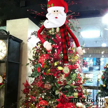 JAV Kalėdų Senį, Kalėdų Eglutė Topper Apdailos Atostogų Medžio Ornamentais Festivalis