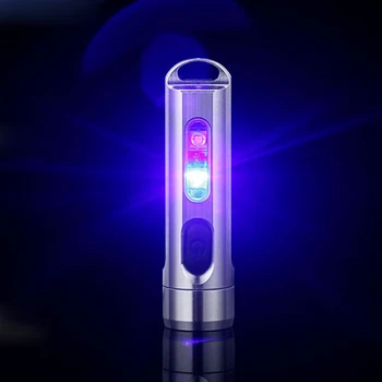 JETBEAM MINI ONE 500LM 5-Spalvų Multi-purpose EDC Žibintuvėlis su UV RGB Spalvų Modelis-C Greito Įkrovimo LED Žibintuvėlis Žibintų