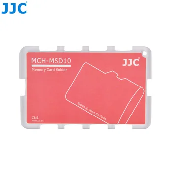 JJC MCH Serijos Kreditinės Kortelės Dydžio Atminties Kortelės Laikiklį, Sandėliavimo 10 Micro SD Korteles Fotoaparato Priedai