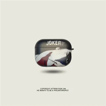 Joker Atveju Airpods 1 2 3 Pro Ausinės Dėžutė Padengti Animacinių filmų Minkštas Belaidžio 