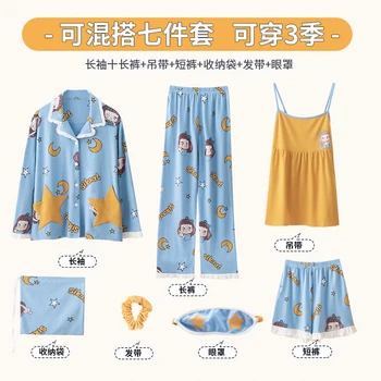 JRMISSLI Pižama Rinkiniai Medvilnės Atspausdinti Didelio Dydžio Lady Sleepwear Moterų Pijamas Tiktų Namų Drabužių Pyjama Femme