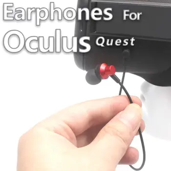 Juoda 22cm Žaidimas Garsas Ausies Kelionės Lengvas Laidinio Ausinės VR Ausines Oculus Quest