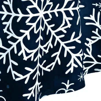 Juoda Big Swing Spausdinti Vintage Kalėdų Dress Moterų Žiemos Atsitiktinis ilgomis Rankovėmis V-Kaklo Seksualus Naujųjų Metų Šaliai Aukštis Juosmens Suknelė karšto
