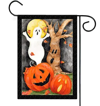 Juokinga Halloween dvipusis 3D spausdintos Vėliavos namai vėliava ir sodas vėliavos Helovinas šalis Kabo Vėliavos Namų Dekoravimo stilius-9