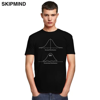Juokinga Normalus Pasiskirstymas Paranormalių Tshirts Vyrų Medvilnės Humoro Platinimo Matematikos Marškinėliai Geometrinis Tee Trumpas Rankovėmis Vasarą T-Shirt