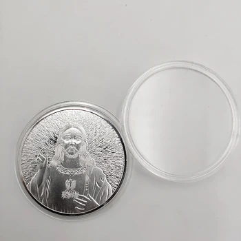 Jėzus Kristus sidabruotas Progines monetas, meno Kolekcines pasisekė Monetos mitas Monetos Dievo Dovana Europos Apdailos Dovana Monetos
