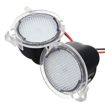 K-Automobilių 2vnt LED Automobilio Galinio vaizdo Veidrodėlio Lemputė Įspėjimo Lemputė 12V 