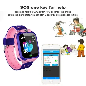 K12 Vaikų Smart Žiūrėti SOS Telefoną, Laikrodį Smartwatch Vaikams Dial Balso Pokalbių Vandeniui IP67 Vaikams, Dovana, 9 Kalbomis