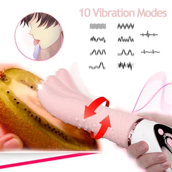 Kalba Lyžis Vibratorius Šildymas G Vietoje Vibravimo Makšties Massager Klitorio Stimuliatorius Moterų Masturbacija, Oralinis Seksas Žaislai Moteris