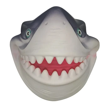 KALĖDOS Ryklių Rankas lėlių Pirštinės Gyvūnų Lėlių 3D Pirštinės Minkštos PVC Vinilo Gyvūnų Galvos Paveikslas Vaikams, Žaislų, Dovanų Modelis