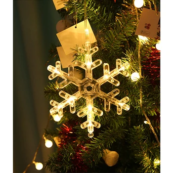 Kalėdų Varpas Sniego Star Šviesos Šventė Langų Dekoro LED Gyvis dega Šalies Namų Dekoro Bell Baterijos Energijos Kalėdų