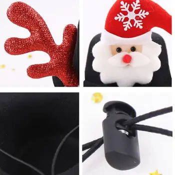 Kalėdų Šuo, Katė Skrybėlę Elnias Kampas Lankelis Dekoratyvinis Santa Hat Kalėdos, Kalėdos Šalis Juokingas Mielas Pet Cosplay 