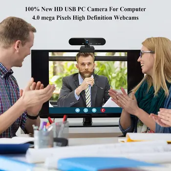 Kamera 1080P Full HD Web Kamera Su Mikrofonu USB Kištukas, Web Cam PC Kompiuterių 