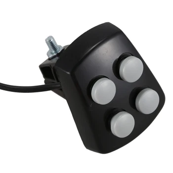 Karšto AD-Dviračių nuoma Dviračių 4 Tonų, 6 LED Elektroninių LED perspėjamosios Lemputės Sirena Ragų Beeper Bell