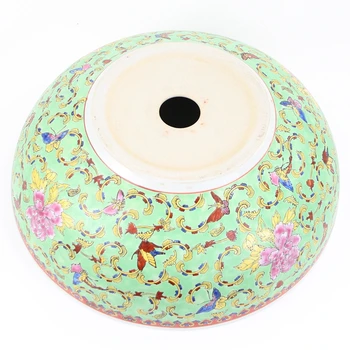 Karšto Pardavimo Jingdezhen Keramikos Skalbimo Baseino Rankomis dažyti Gėlių Stalviršio, Kriauklės Denio, Sumontuotus Vonios kambarys Plovimo Kriauklės