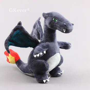 Karšto Pardavimui, 3 Spalvų Charizard Minkštas iškamša Lėlės Kietas Black Dragon Pliušiniai Žaislai Vaikams 27,*23 cm