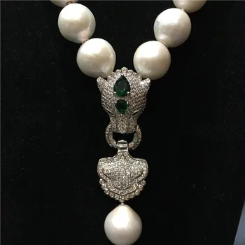 Karšto parduoti Europos, Amerikos stilių gamtos 13-kaip 14mm balta edison didžiulis perlų vėrinį bižuterijos