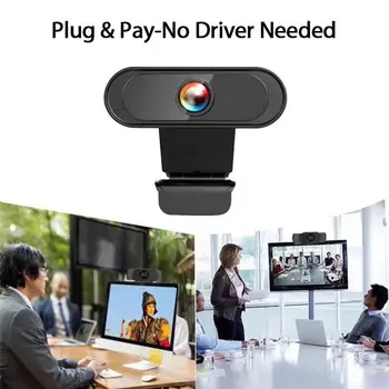 Karšto Parduoti! HD 1080P Kamera, integruotas Mikrofonas Auto Focus High-end Vaizdo Ryšio Kompiuterių Mini Mažas Usb Web Kamera KOMPIUTERIUI Laptopo