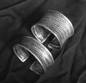 Karšto parduoti new - nemokamas pristatymas Yinkuan maio ranką sidabro Apyrankė perdėti aspektas austi bangle