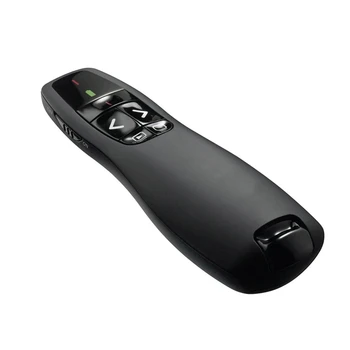 KARŠTO R400 2.4 Ghz USB Wireless Presenter Raudona Lazerinė Rodyklė Pen PPT Nuotolinio Valdymo rankiniais