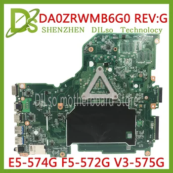 KEFU E5-574G Mainboard Acer Aspire E5-574 E5-574G F5-572 V3-575 V3-575G Plokštė I7-6500U CPU DA0ZRWMB6G0 Bandymo originalas