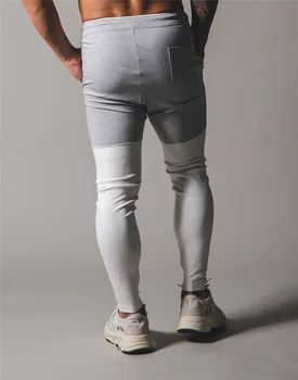 Kelnės 2020 nauji vyriški bėgimo sporto track kelnės, vyriškos mados korėjos atsitiktinis slim nukentėjo spalva bėgiojimo kelnės