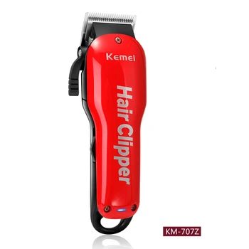 Kemei plaukų žoliapjovės KM-707Z įkraunama plaukų clipper mažesne mašina barzda žoliapjovės plaukų cutter naftos galvos clipper balta drožyba
