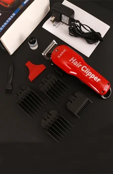 Kemei plaukų žoliapjovės KM-707Z įkraunama plaukų clipper mažesne mašina barzda žoliapjovės plaukų cutter naftos galvos clipper balta drožyba