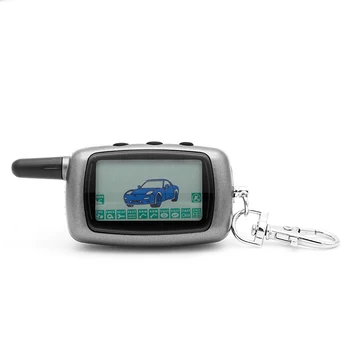 Keychain Rusijos Starline A9/A6/A8 Twage dvipusis Automobilių Signalizacijos Sistemos, LCD Nuotolinio valdymo pultelis Fob Grandinės Automobilio Signalizacijos Pultelio