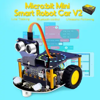 Keyestudio Mini Smart Mikro Tiek Robotas Automobilių V2.0 mažoms:tiek Robotas(Ne Baterija)