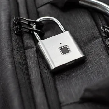Keyless USB Įkrovimo Durų Užraktas, pirštų Atspaudų Smart Spynos Greitai Atrakinti Cinko lydinio Metalo Savarankiškai Plėtoti Lustas